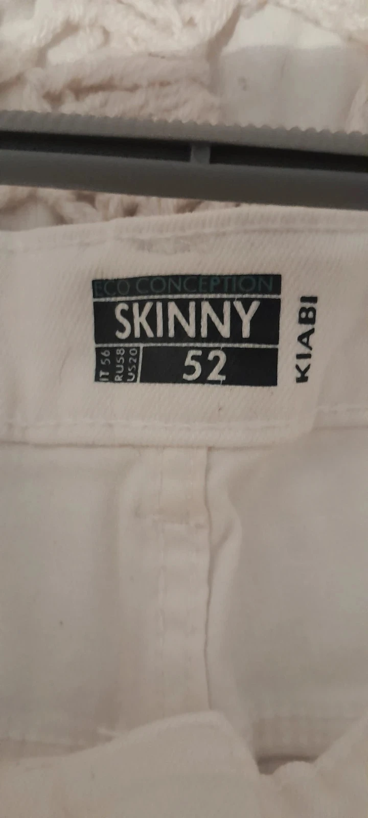 Jeans Skinny branco, Marca Kiabi, tamanho 52 – photo 6